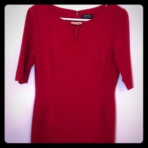 Business casual red dress